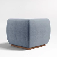 Leandro Slate Grey Square Corner Dining Banquette Chair