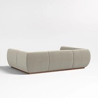 Leandro Tan Brown U-Shaped Dining Banquette with Square Corners