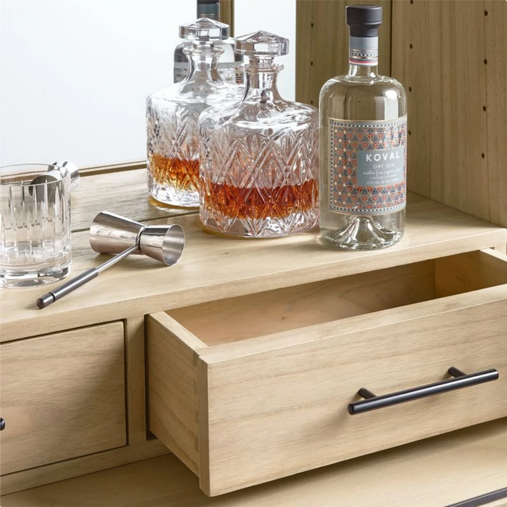 Lemoine Locking Lighted Bar Set