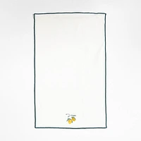 Lemon and Stripe Organic Cotton Dish Towels, Set of 3