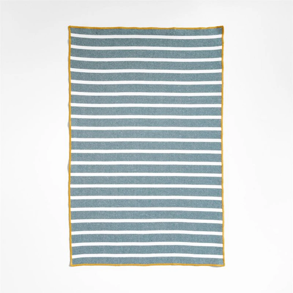 Lemon and Stripe Organic Cotton Dish Towels, Set of 3