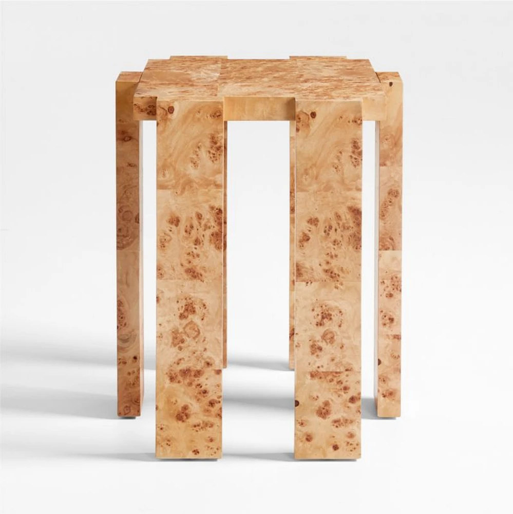 Leon Burl Wood Side Table