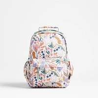Dreamer Leopard Floral Small Kids Backpack with Side Pockets