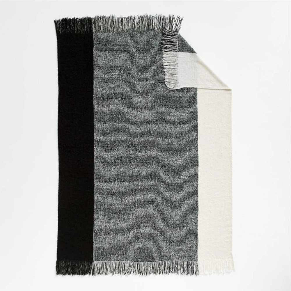 Letti 70"x55" Black Throw Blanket