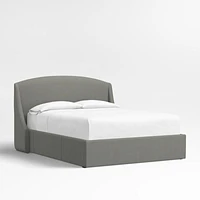 Lafayette 48" Graphite Grey King Upholstered Headboard with Storage Bed Base