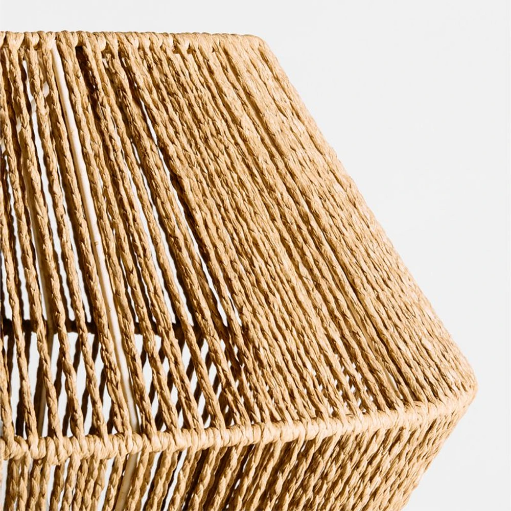Liam Geo Natural Rope 19.25" Kids Pendant Ceiling Light