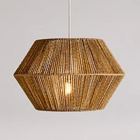 Liam Geo Natural Rope 19.25" Kids Pendant Ceiling Light