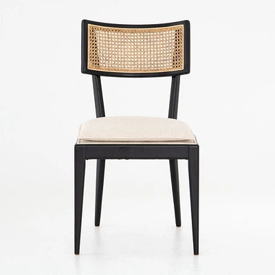 Libby Black and Natural Cane Dining Chair