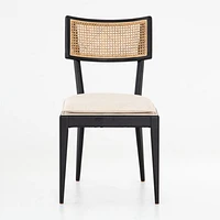 Libby Black and Natural Cane Dining Chair