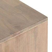 Libby 65" Natural Mango Wood Storage Media Console