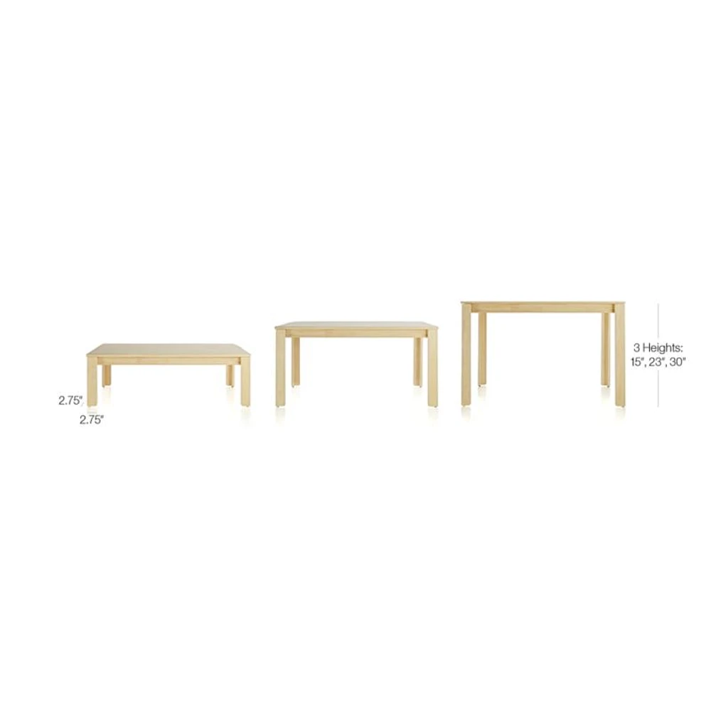 Large Natural Adjustable Kids Table, Leg Set and Paper Roll
