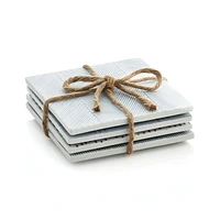 Linea Tile Coasters, Set of 4