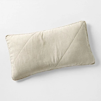 EUROPEAN FLAX ™-Certified Linen Warm Naturals King Quilted Pillow Sham Cover
