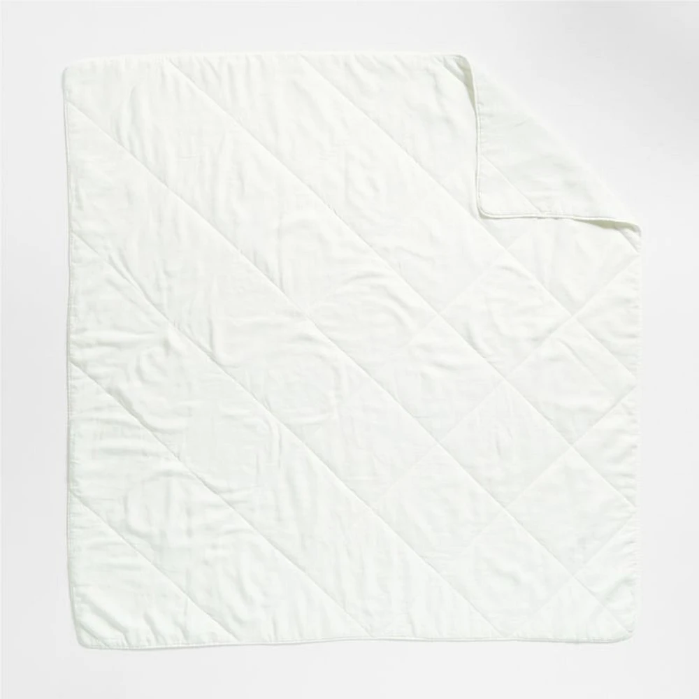 EUROPEAN FLAX ™-Certified Linen Crisp White Full/Queen Quilt