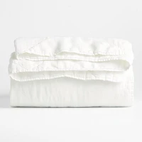 EUROPEAN FLAX ™-Certified Linen Crisp White Full/Queen Quilt