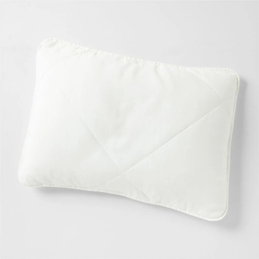 EUROPEAN FLAX ™-Certified Linen Crisp White Standard Quilted Pillow Sham