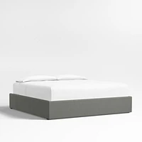 Graphite Grey Upholstered King Storage Bed Base