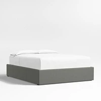 Graphite Grey Upholstered King Storage Bed Base