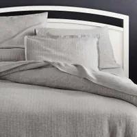 Pure Linen Pinstripe Grey Standard Pillow Sham