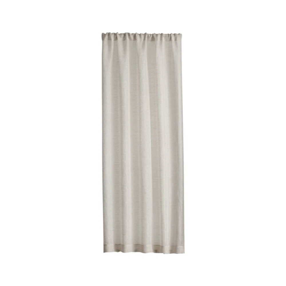 Linen Sheer 52"x84" Natural Curtain Panel