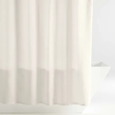 European Flax ®-Certified Linen Arctic Ivory Shower Curtain