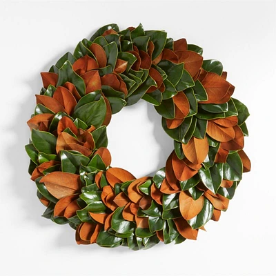 Live Classic Magnolia Wreath 24"