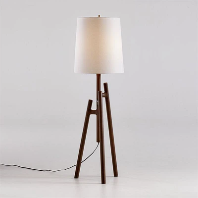 Lockeland Walnut Tripod Floor Lamp 67"