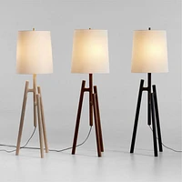 Lockeland Walnut Tripod Floor Lamp 67"