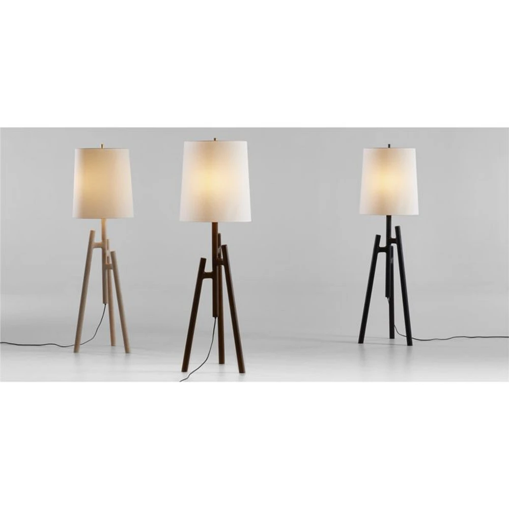 Lockeland Walnut Tripod Floor Lamp 67"