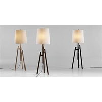 Lockeland Walnut Tripod Floor Lamp 67"