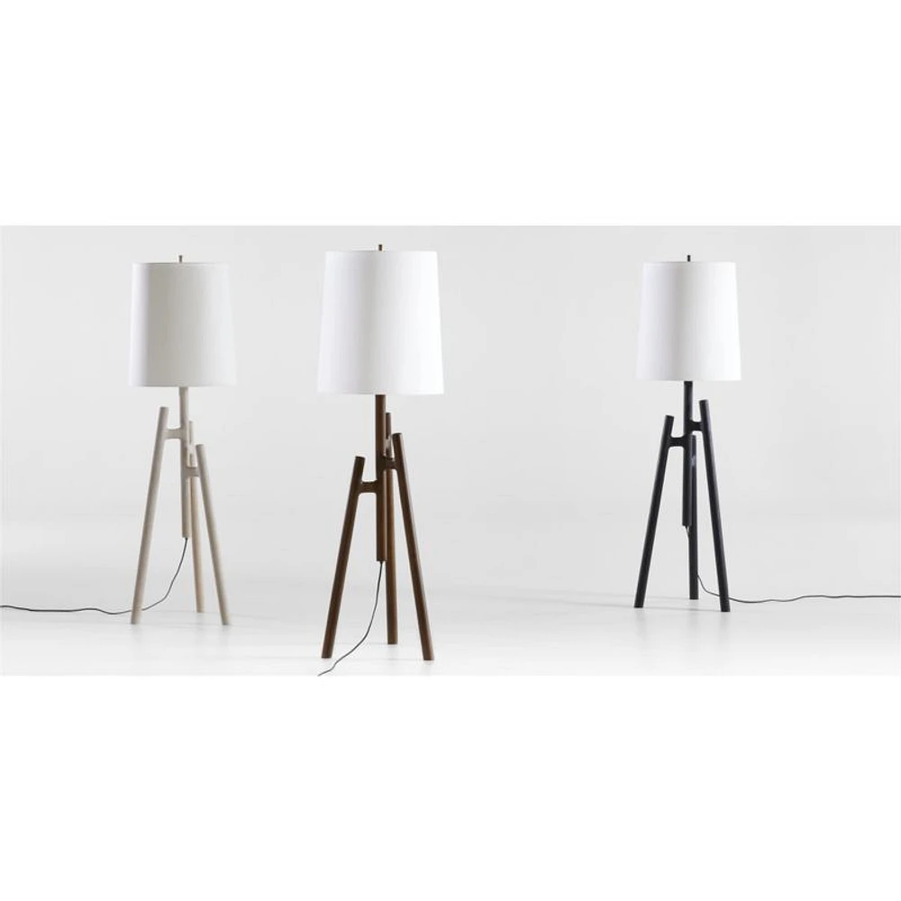 Lockeland Walnut Tripod Floor Lamp 67"