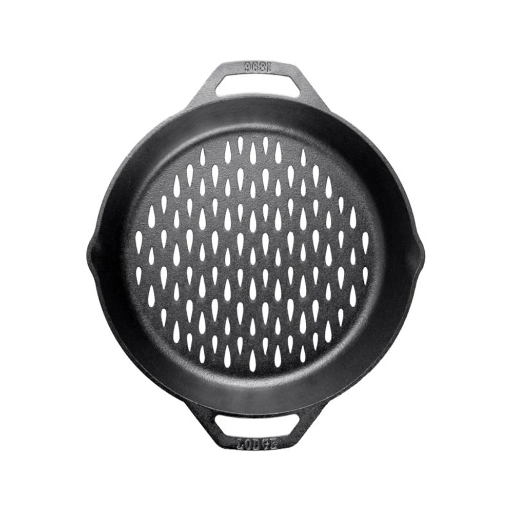 Lodge ® 12" Dual-Handled Grill Basket