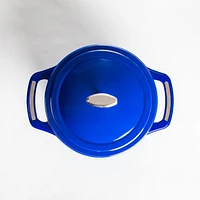 Lodge USA Enameled 3-Qt. Cast Iron Dutch Oven in Smooth Sailing Blue