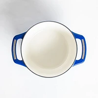 Lodge USA Enameled 3-Qt. Cast Iron Dutch Oven in Smooth Sailing Blue