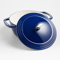 Lodge USA Enamel 7.5-Qt. Cast Iron Dutch Oven in Smooth Sailing Blue