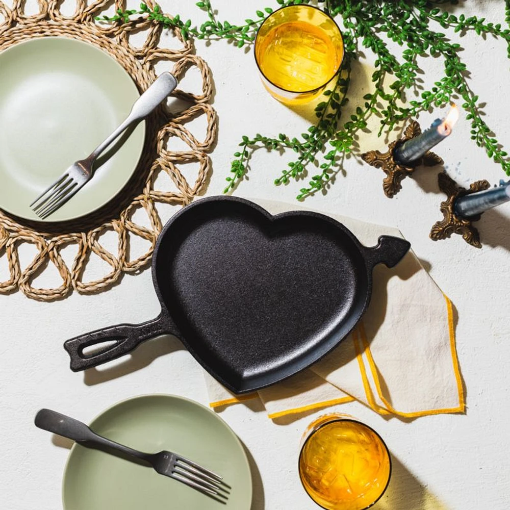 Lodge 9" Heart Cast Iron Skillet