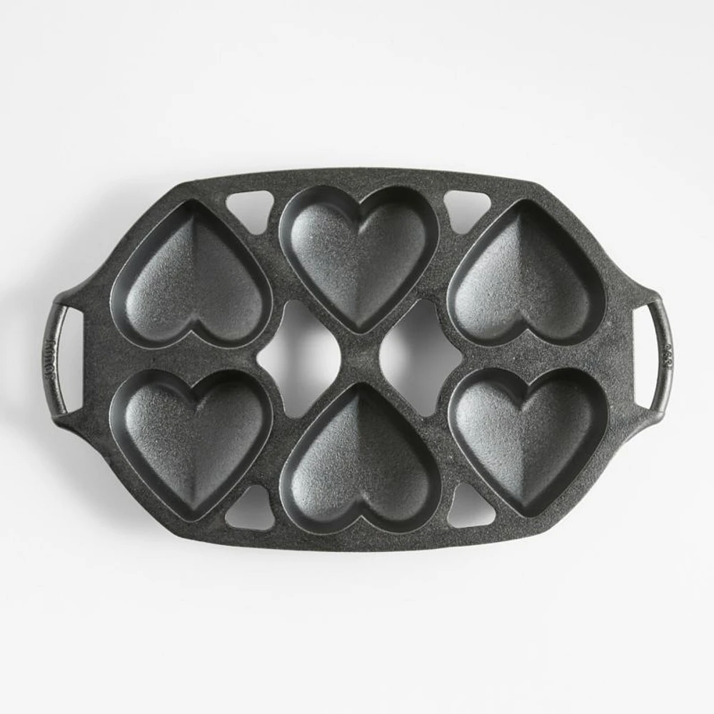 Lodge Cast Iron Heart Mini Cake Pan