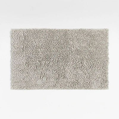 Loop Organic Cotton Silver Bath Mat