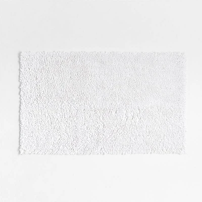 Loop Organic Cotton White Bath Mat