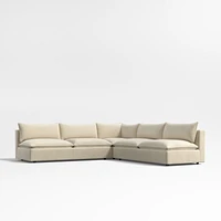 Lotus Deep Modular 3-Piece Corner Sectional Sofa
