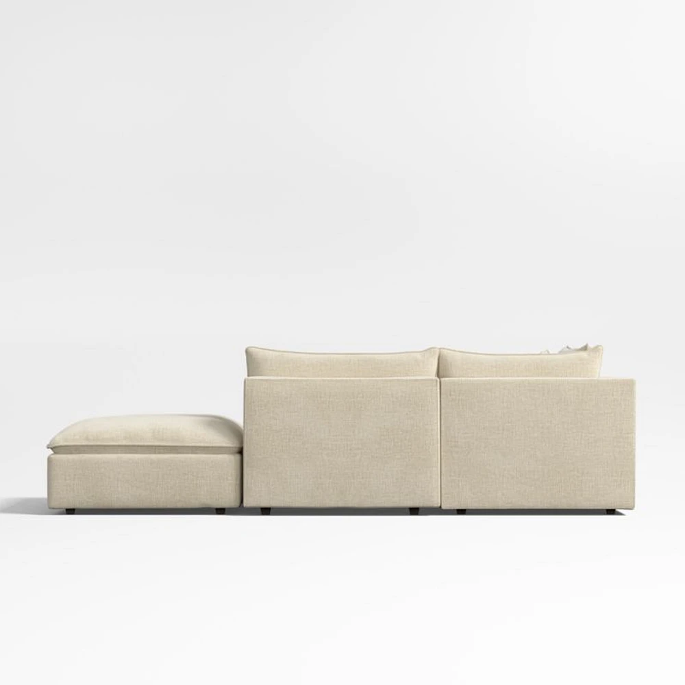 Lotus Deep Modular -Piece Sectional Sofa with Ottoman
