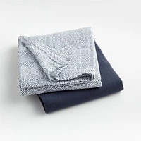 Lou Lou Indigo Organic Baby Swaddles by Leanne Ford, Set of 2