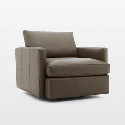 Lounge Leather 40" Swivel Chair