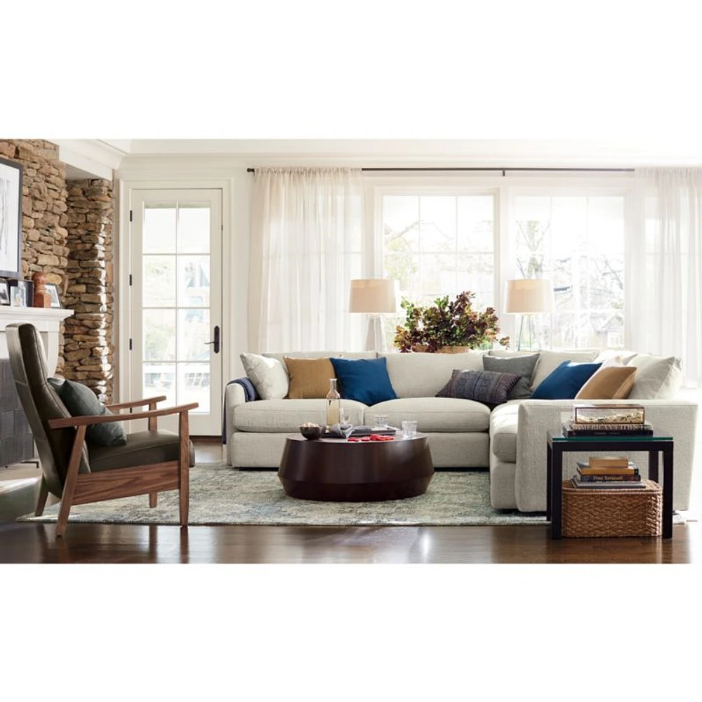 Linen Sheer 52"x84" Natural Curtain Panel