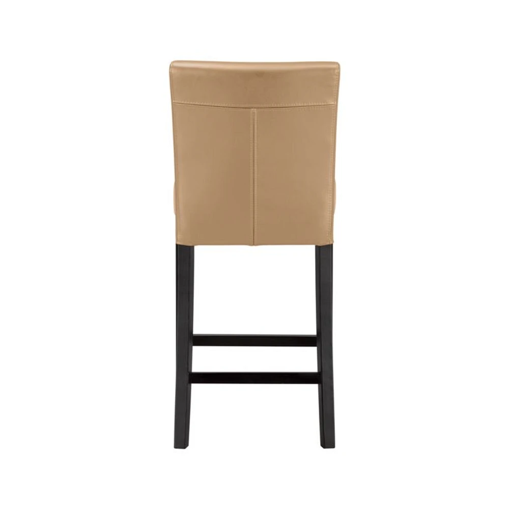 Lowe Café Latte Leather Counter Stool