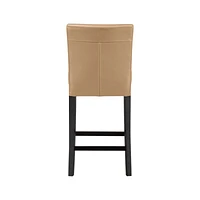 Lowe Café Latte Leather Counter Stool