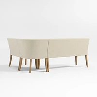 Lowe Ivory Single L-Shaped Dining Banquette