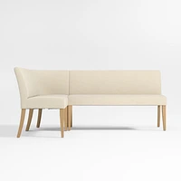 Lowe Ivory Single L-Shaped Dining Banquette