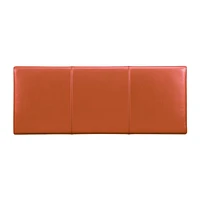 Lowe Persimmon Leather Backless Bench