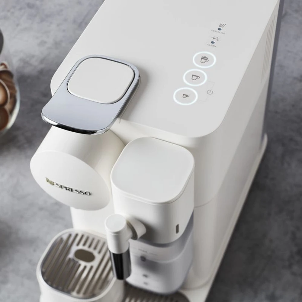 Nespresso Lattissima One Silky White Espresso Machine by De'Longhi